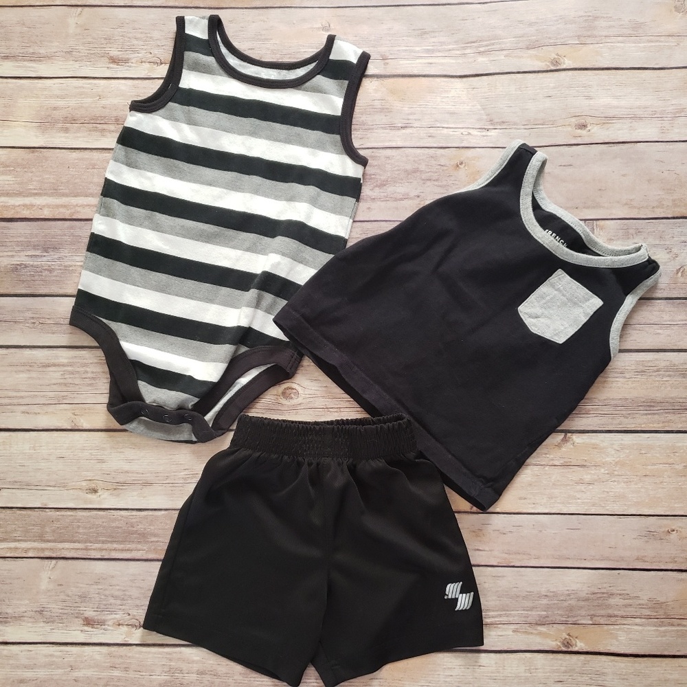 FINAL PRICE Black & Gray Summer Outfit Set